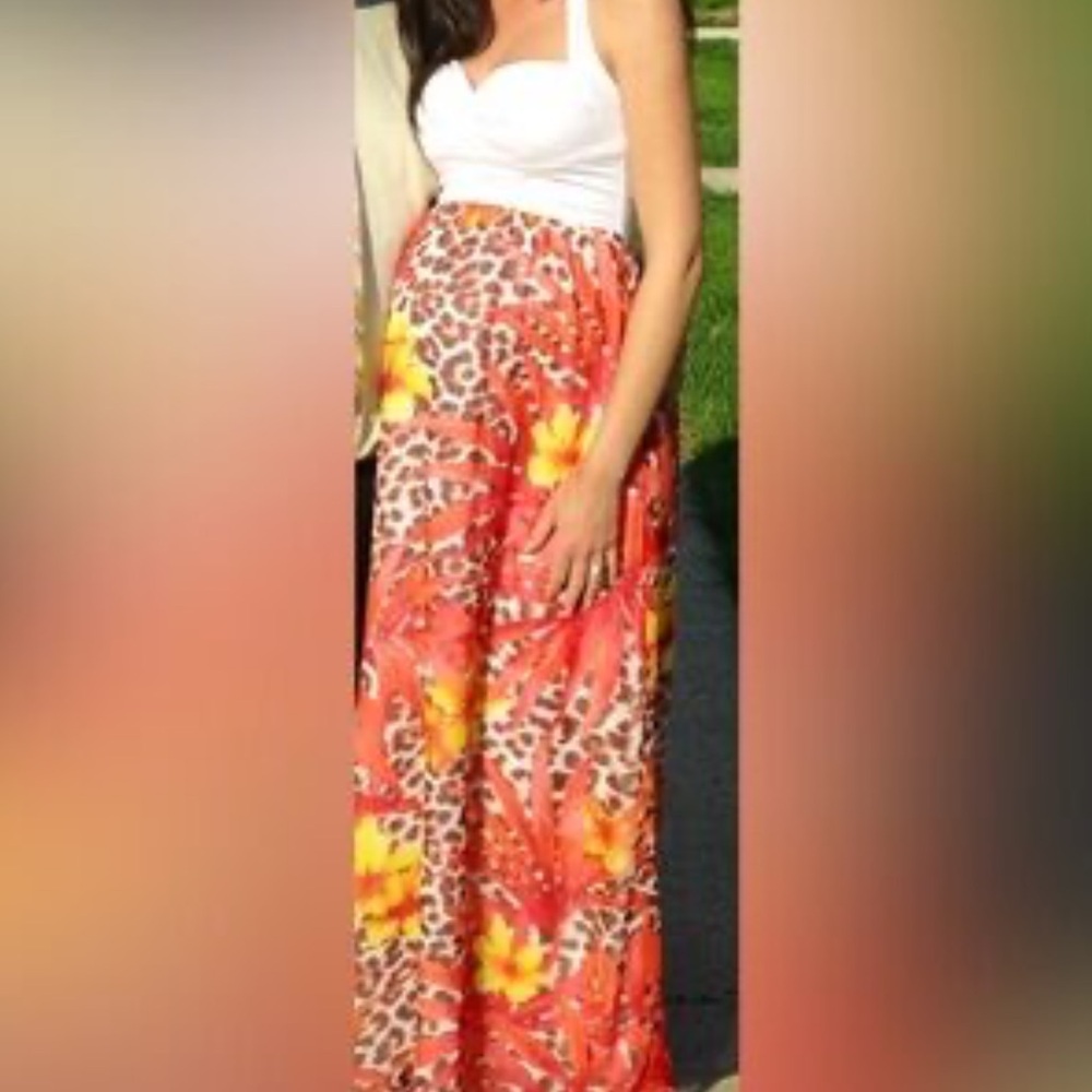 bebe Floral Maxi Dress